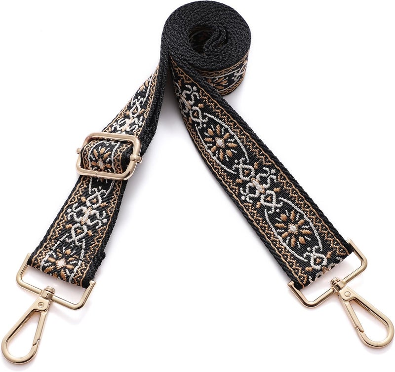 S-Jacorry Purse Strap Replacement Crossbody Wide Shoulder Strap Adjustable Canvas Straps Handbag Strap Replacement Belts - Image 2